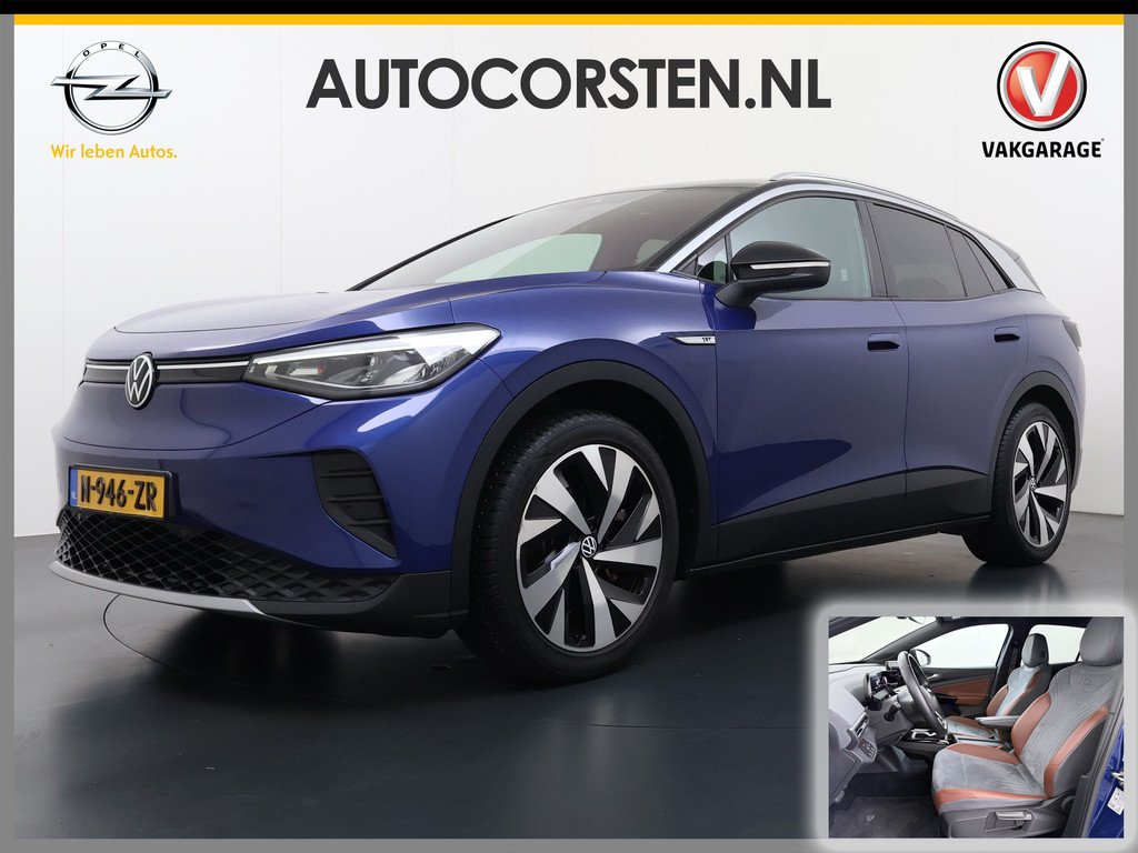 Volkswagen ID.4 First 82kWh SOH 92% Stuur+Stoelverwarming Camera Adap.Cruise Apple Carplay/Android Auto Navi Ecc Geluidsisolerend glas DAB Lmv 20" Front assist Rijstrooksensor WiFi