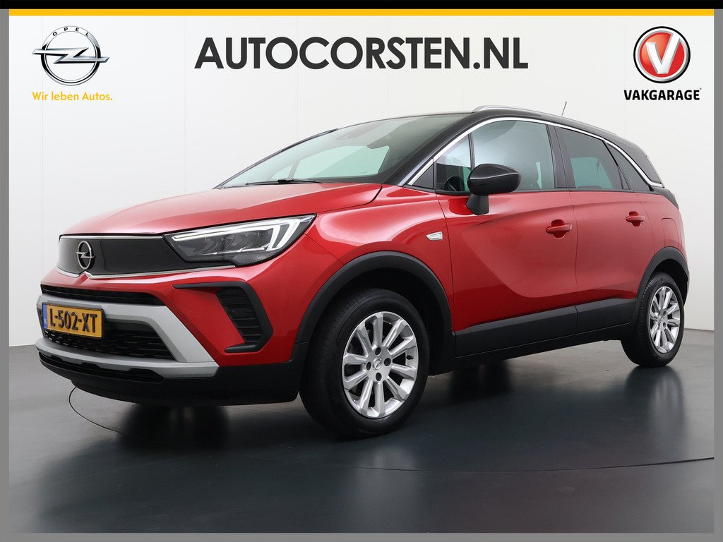 Opel Crossland 1.2T 131PK Automaat Stoel+Stuurverwarming AGR-Comfort Stoel 360°Camera Apple Carplay Android Auto Navi EccElegance Cruise Control Pdc Isofix DAB Bluetooth Lane Assist Led Lmv R