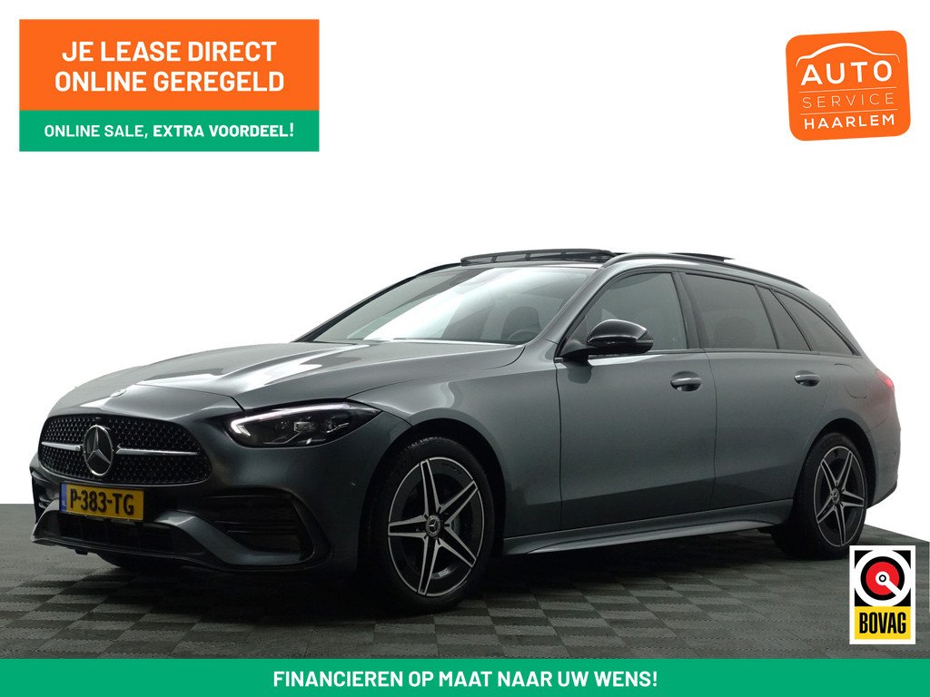 Mercedes-Benz C-klasse Estate 300 e AMG Line Aut- Two Tone Leder Interieur, Panoramadak, Carbon, Sfeerverlichting, Carplay, Android Auto