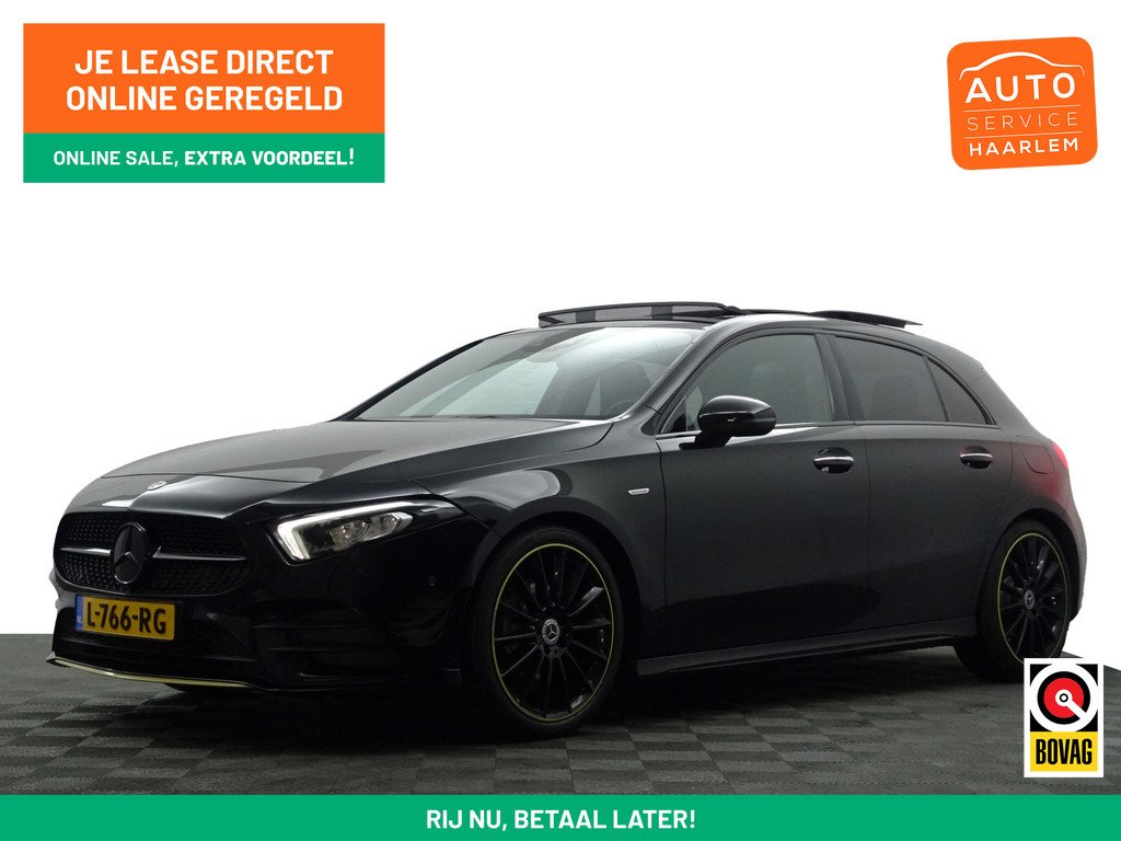 Mercedes-Benz A-klasse 200 AMG Premium Plus Aut- Panoramadak, Sfeerverlichting, 360 Camera, Night Edition Package, Xenon Led