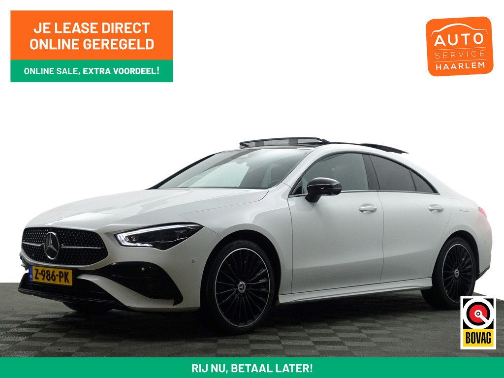 Mercedes-Benz CLA-klasse 250 e AMG Line Aut- Facelift, 360 camera, Stoplicht camera, Burmester Audio, Panoramadak, Sfeerverlichting