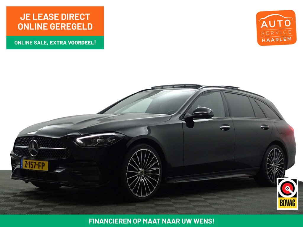 Mercedes-Benz C-klasse Estate 300 e AMG Line Aut- Stoel Massage, Burmester Audio, Panoramadak, 360 Camera, Elek Trekhaak, Laser Led