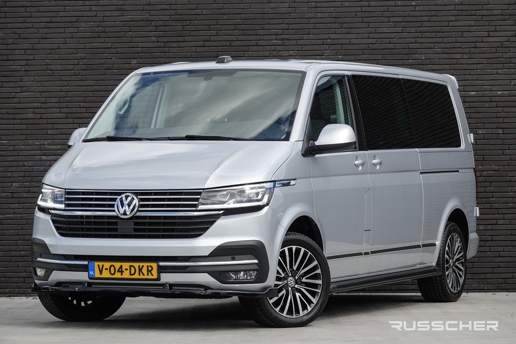 Volkswagen Transporter | Caravelle | L2H1 | 2.0Tdi 204Pk Aut. | Dubbele Cabine | 5-Persoons | Spoilerpack | Treeplanken | 18''