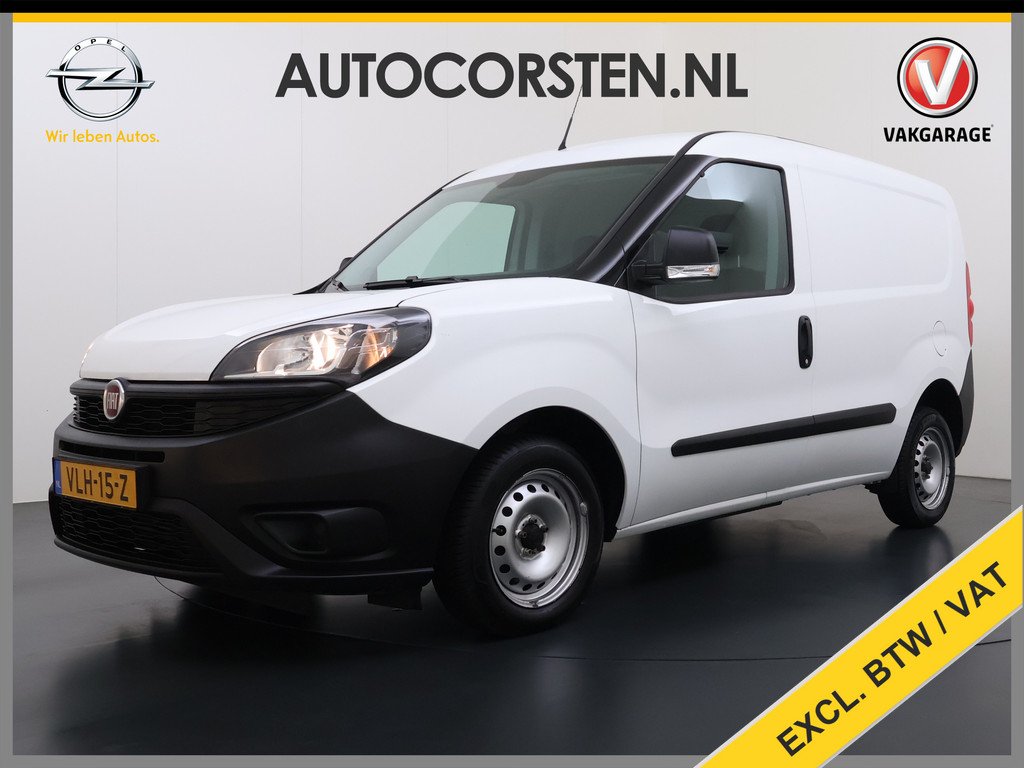 Fiat Doblò Cargo 1.6JTD 101PK 3-Persoons Airco Euro 6 S Betonplex Vloer Wandbetimmering Schuifdeur Dealeronderhouden Origineel Nederlandse Auto
