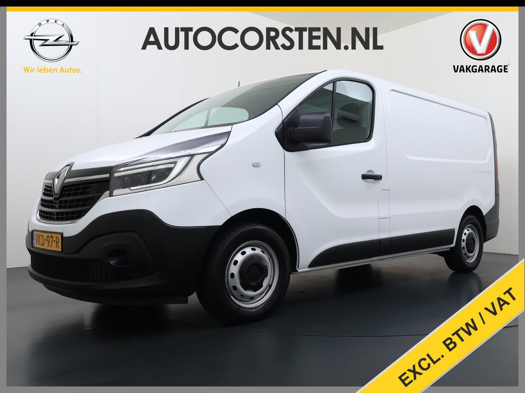 Renault Trafic 2.0dCi 120PK T29 L1H1 Trekhaak Airco Navi Euro 6 Cruise Control Bluetooth Pdc Betonplex Vloer Wandbetimmering Schuifdeur 2.000KG Trekgewicht 1e Eigenaar Origineel Nederlandse A