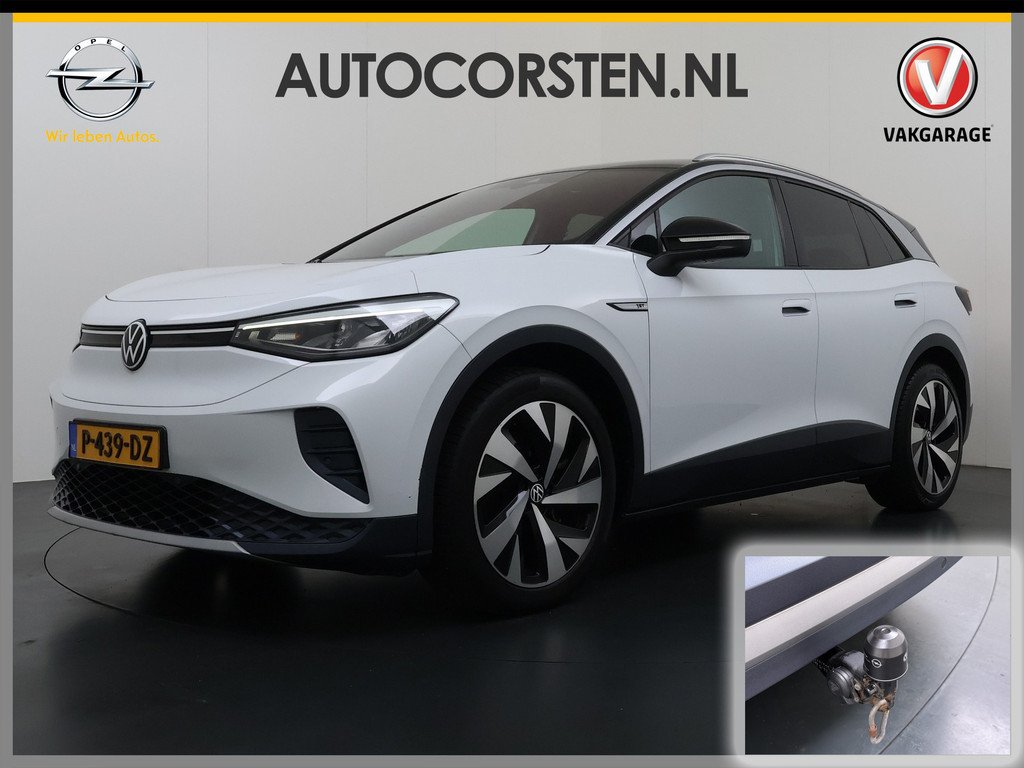 Volkswagen ID.4 1st 82kWh SOH 90% Trekhaak Warmtepomp Adap.Cruise Camera Stuur+Stoelverwarming Navi Ecc Apple Carplay Android Auto Privacy Glas Lmv Led Isofix Voorruitverwarming 1.000KG Trekg