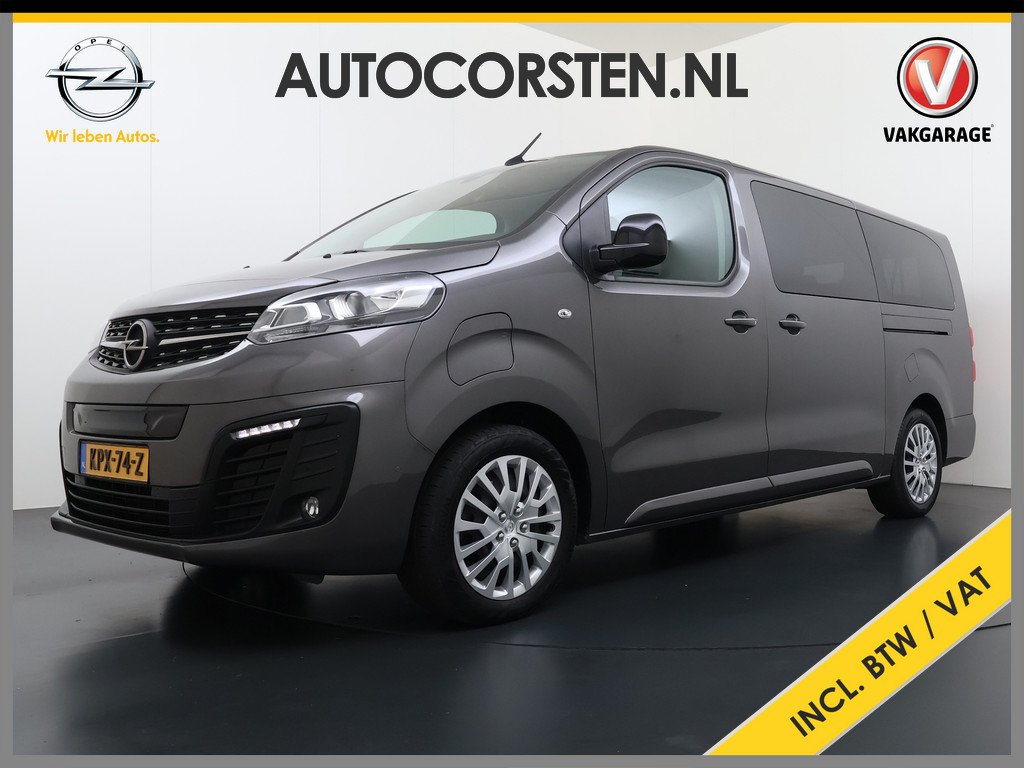 Opel Vivaro -e Zafira Life e Vivaro Combi Electric Zafira Electric L3 8-Personen L3 75 kWh Camera Apple Carplay Android Dual-ECC PDC-a+v Stoelverwarmd bordherkenning Cruise Control Led Keyles