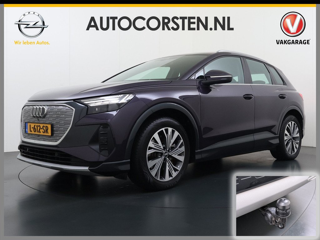Audi Q4 e-tron 40 Launch Edition Advanced 82kWh Trekhaak Sportstoelen+Verwarmd Apple Carplay Android Auto Navi Ecc Pdc Elek.Achterklep Matrix Led Cruise Control Lmv 19" Isofix DAB 1.000KG Tre