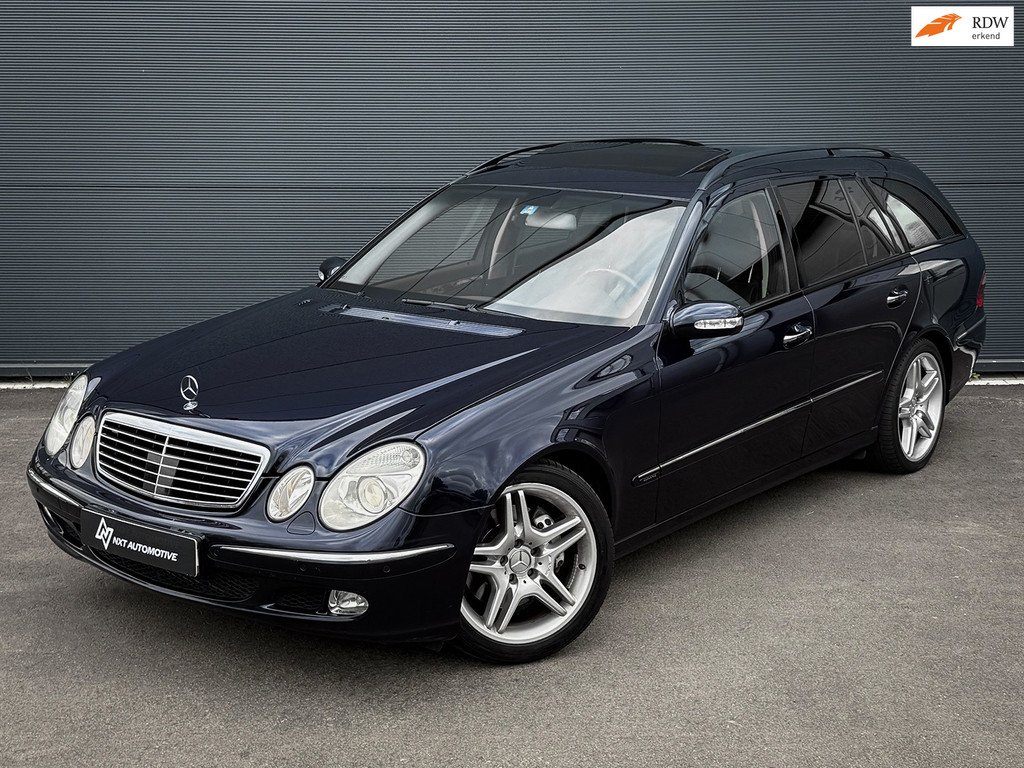 Mercedes-Benz E-klasse Combi 500 Elegance V8, Airmatic, Distronic, 7-traps, Massage, Harman kardon, schuif/kanteldak, Dealer OH