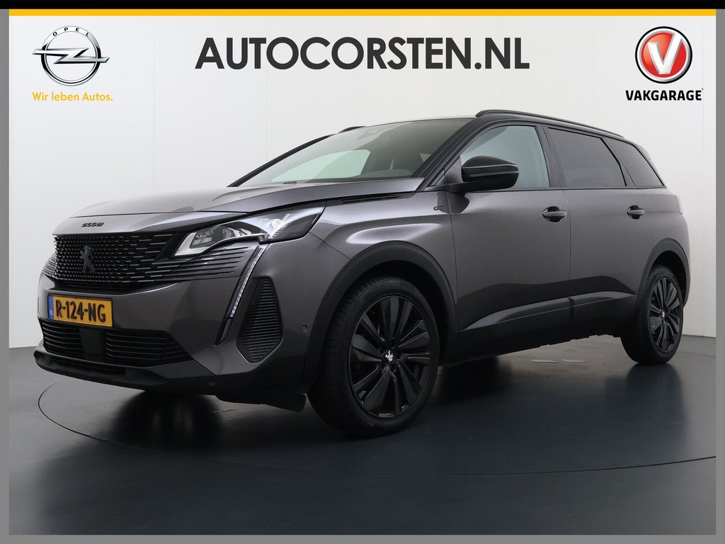 Peugeot 5008 131PK GT 7-Persoons Adap.Cruise 360°Camera 3D-Navi Ecc Apple Carplay Android Auto Keyless Black Pack Pdc Regen-Lichtsensor Privacy Glas Lmv Full-Led Isofix DAB Bluetooth Lane Ass