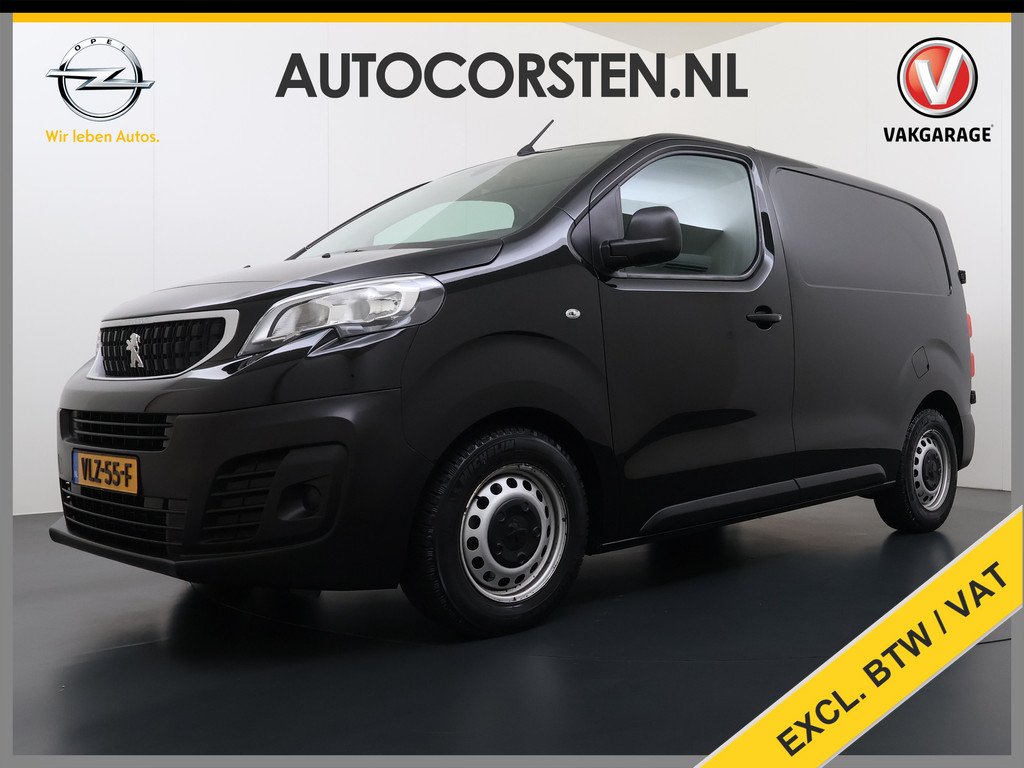 Peugeot Expert 2.0HDI 123PK Automaat Euro 6 Navi Apple Carplay Android Auto Airco Pdc Cruise Control Bluetooth Compact Premium Betonplex Vloer Wandbetimmering Achterdeuren Schuifdeur Originee
