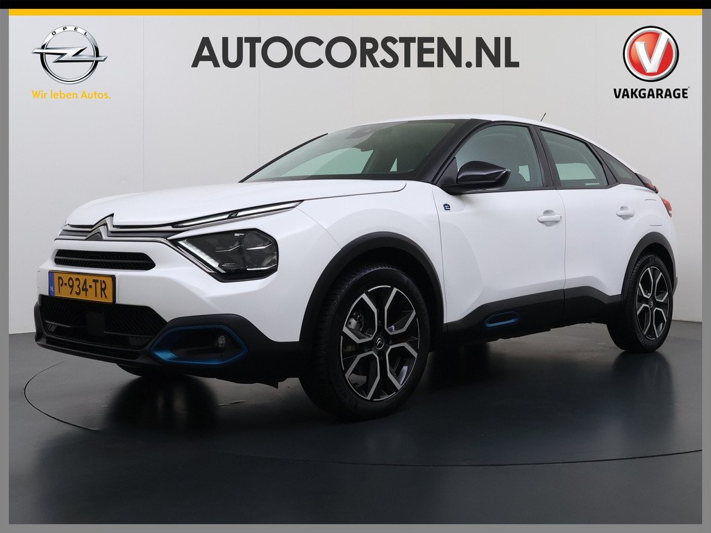 Citroën Ë-C4 Feel Pack 50kWh Head-Up Stoel+Stuurverwarming 360°Camera 3D-Navi Apple Carplay Adndroid Auto Ecc Pdc Voorruitverwarming Lmv Led Isofix Lane Assist Regen-Lichtsensor Dealeronderho